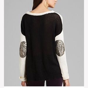 Vintage Havana sequin patch sweater M